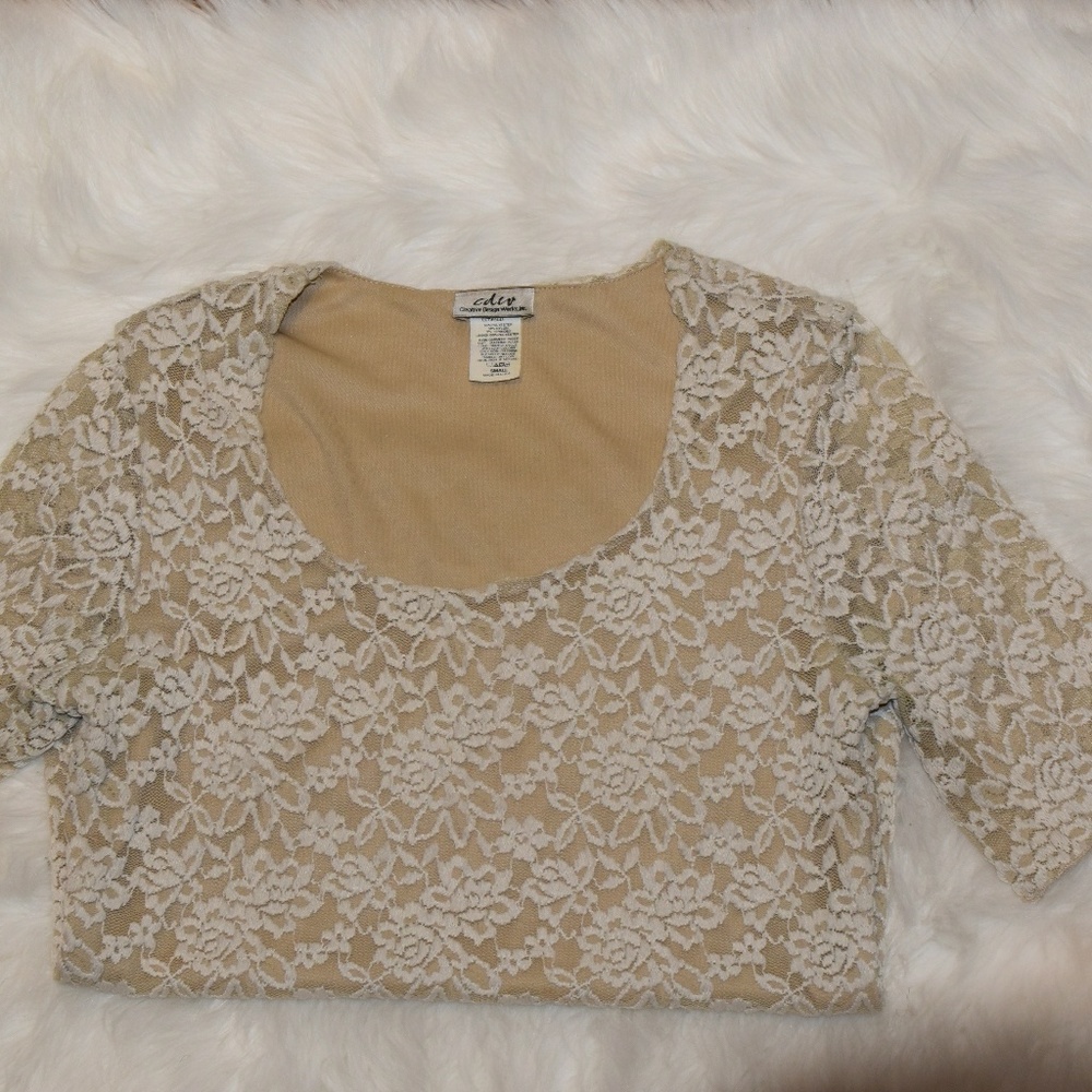 Lace top.